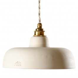 Ursulle white terracotta hanging lamp