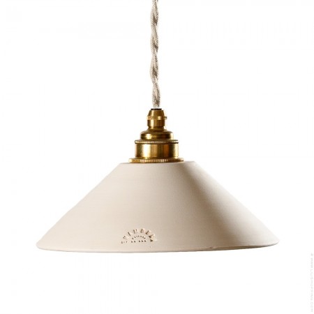 Lisette white terracotta hanging lamp