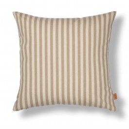 Strand beige and off white stripped cushion