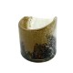 Vase Lyra Votive white brown