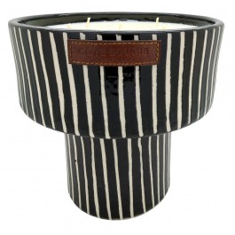 Bougie coupe zébrée L