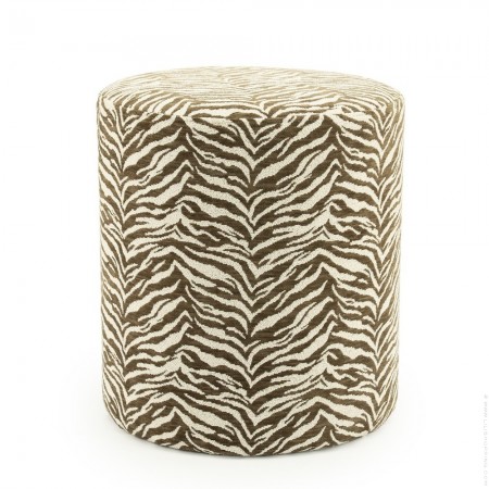 Tigra brown pouf