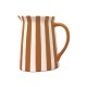 Pichet rayé marron 15 cm
