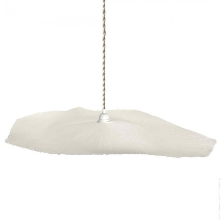 White lampshade for hanging or wall lamp 44 x 41 cm