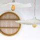 White lampshade for hanging or wall lamp 44 x 41 cm