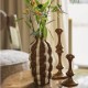 Ulloa shinny cream and brown 42 cm vase
