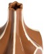 Vase Zeneli crème et brun