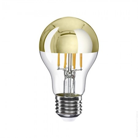LED half sphere gold bulb A60 warm white