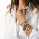 Bracelet 3 tours Blondie dark green