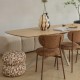 Tabouret Bikkel en bois naturel