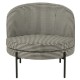 Medium woolen grey beanbag chair 