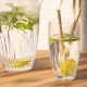 Set of 4 clear acrylic cocktail glasses