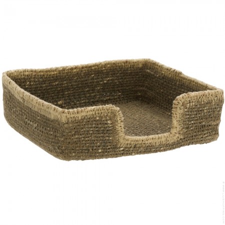 Porte serviettes taupe et naturel