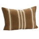 Coussin larges rayures noires