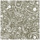 Pack of 20 green paisley paper napkins