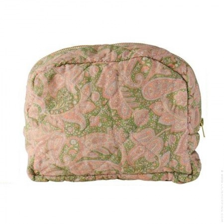 Trousse de toilette beige rose