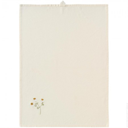 Daisy flowers cotton tea towel