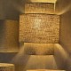 Linen wall shade lamp
