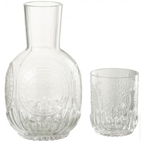 Set of 4 clear acrylic cocktail glasses