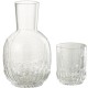 Set of 4 clear acrylic cocktail glasses