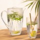 Set of 4 clear acrylic cocktail glasses