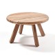 Solid raw recycled teak 50 cm coffe table