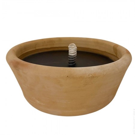 Terracotta outdoor candle