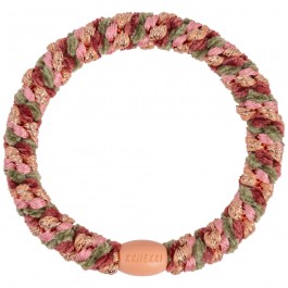 Hair tie and bracelet rose camo velvet