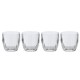 Set of 4 clear acrylic drinking glasses