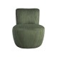 Fauteuil Eve en velours côtelé choco
