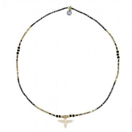 Aloha gold necklace