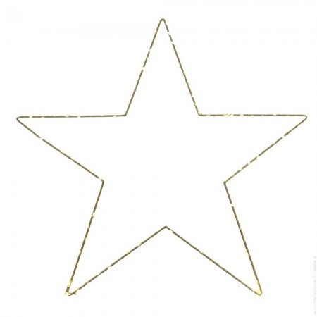Etoile lumineuse Star One gold Bazar de Luxe 40 cm