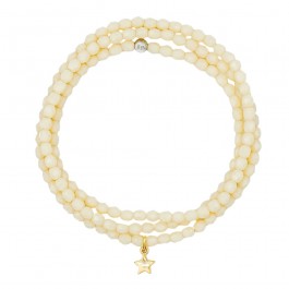 3 turn star gold vanillia bracelet
