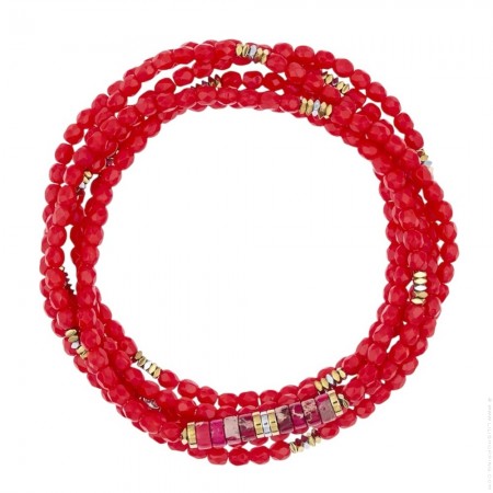 6 turn Vir red bracelet
