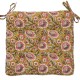 Coussin d'assise velours miel rose vert