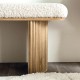 Off white looped chest stool