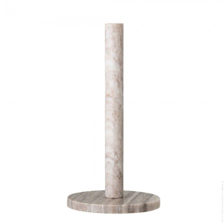 Porte essuie tout en marbre beige Emy