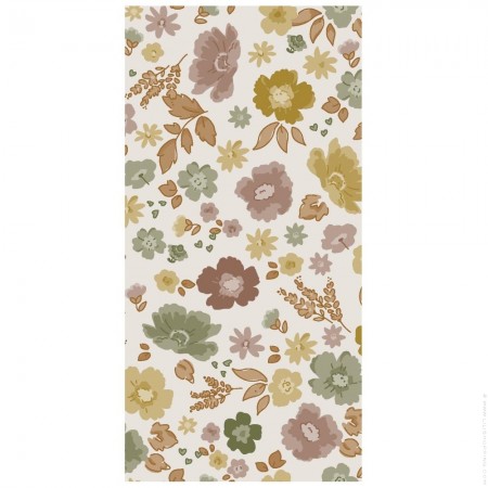 Pack of 16 tone in tone burned rose stripped paper napkins