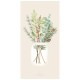 Serviettes en papier rayées floraison (pack de 16)