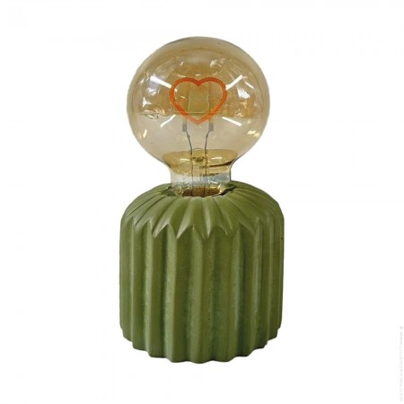 Khaki led heart lamp