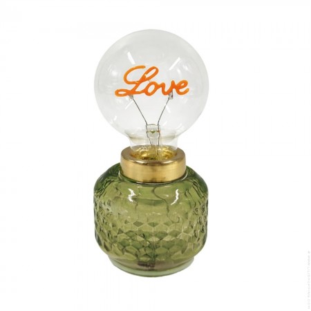 Lampe LED Vaness LOVE vert