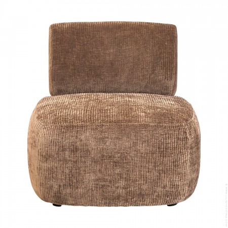 Flore brown armchair
