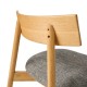 Solid oak wood Tetra lounge chair