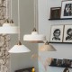 Lisette grey green hanging lamp