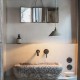 Lisette grey green hanging lamp