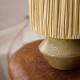 Lampe à poser Pitchoun grès chamoté et lin naturel
