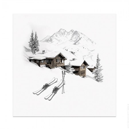 Set de 4 sous-verres ours blanc