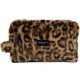 Faux leopard fur mitten