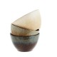 Set of 2 scalloped stonneware bowls
