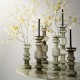 Vase chandelier Ara vert 46,5 cm